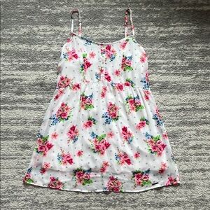 Abercrombie & Fitch Floral Spaghetti Strap Babydoll Dress